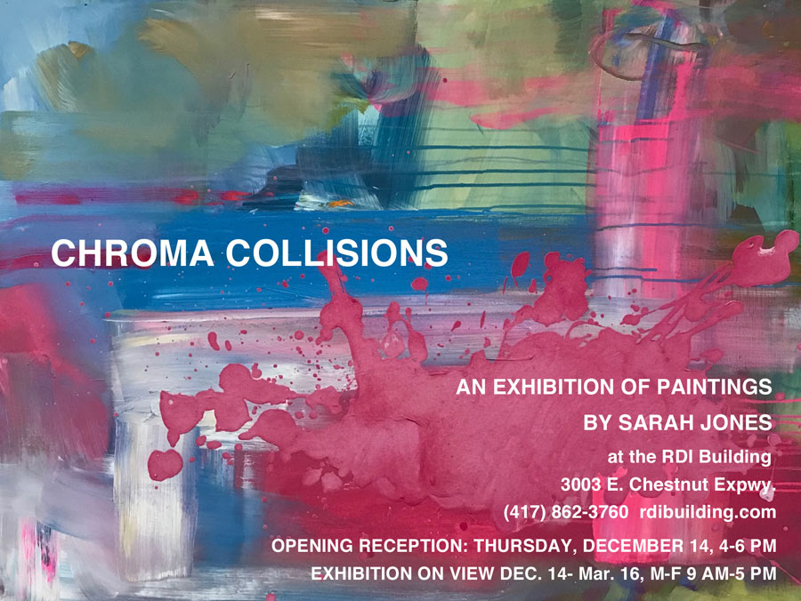 Chroma Collisions painting exhibition by Sarah Jones